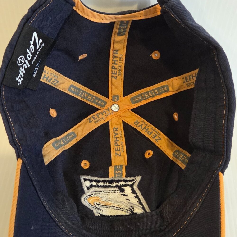 Emory University Hat Cap Strap Back Blue Casual Cotton Dad Cap Zephyr One Size - Picture 10 of 14